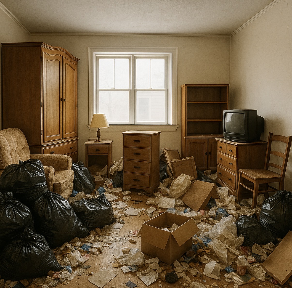 Entrümpelung – Wohnung vor der Räumung