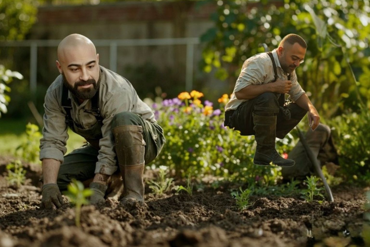 Gartenpflegeteam im Einsatz